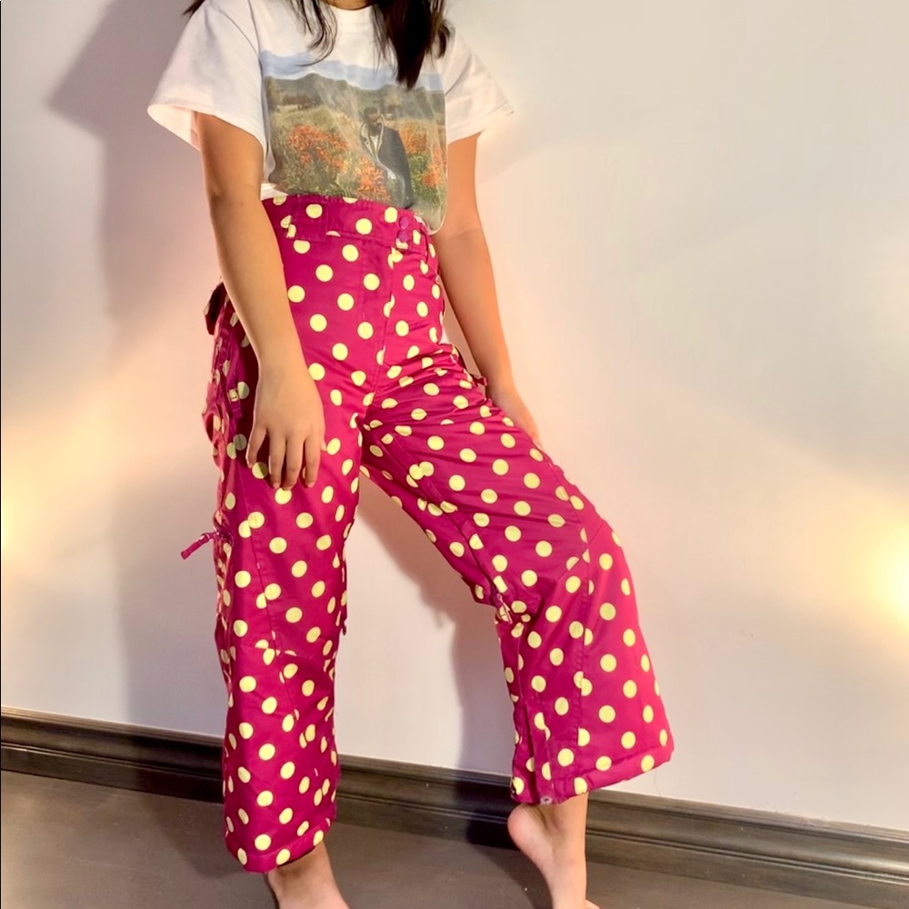 Cool polka dot ski pants
